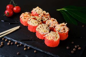 Вулкан снежный краб с креветкой