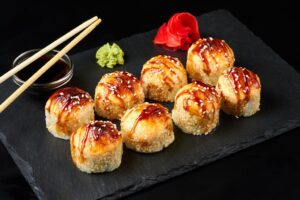 Запеченный краб с креветкой